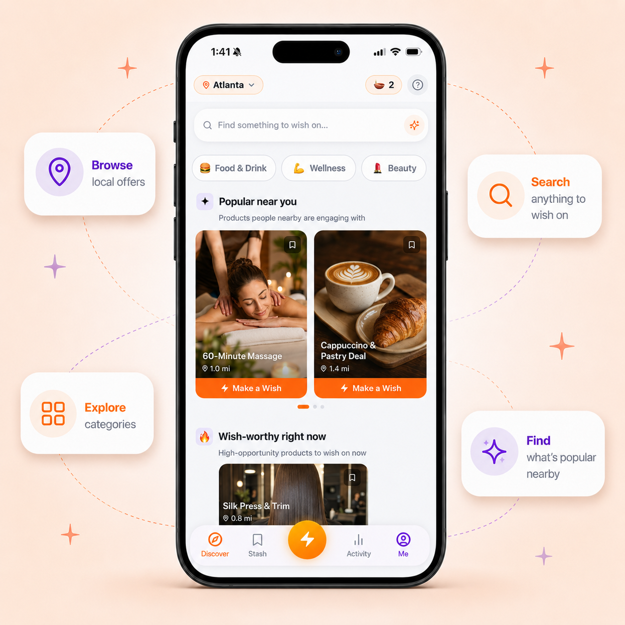 Discover screen